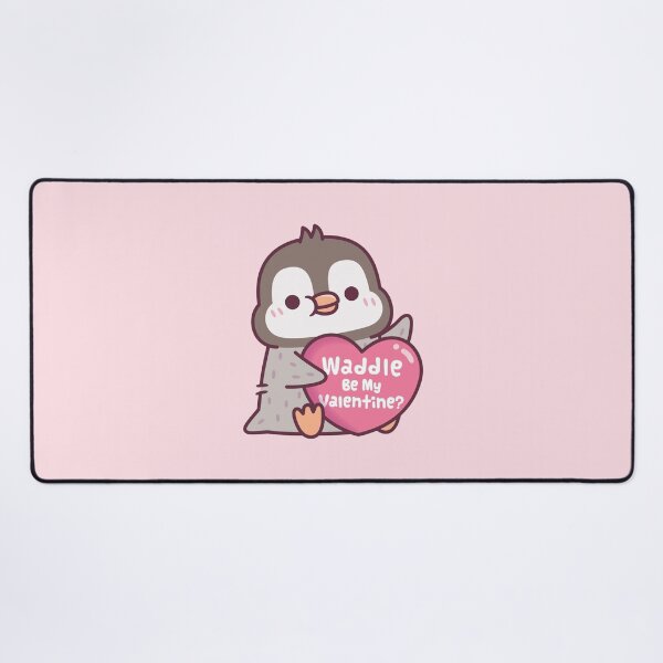 Item preview, Cute Penguin With Heart Waddle Be My Valentine designed and sold by rustydoodle.