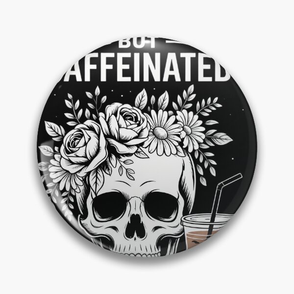 Item preview, Caffeinated Mom Skull Flower Coffee Lovers designed and sold by diogadisecve.