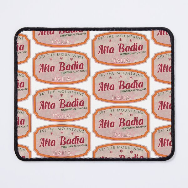 Item preview, Alta Badia, Trentino-Alto Adige, Bolzano, Italia, textured skiing badge designed and sold by Wanderful-roads.