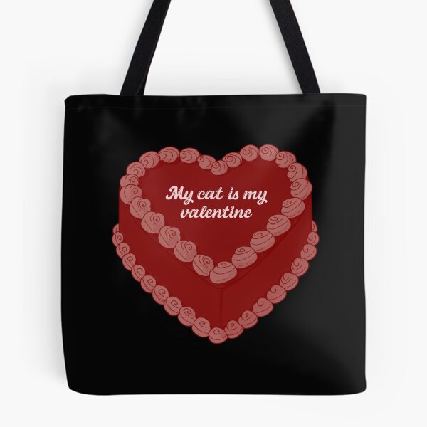 Item preview, My Cat Is My Valentine vintage heart cake designed and sold by MannyShop.