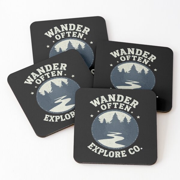 Item preview, ? Wander Often | Vintage Forest Adventure Badge Design designed and sold by CozyPops.