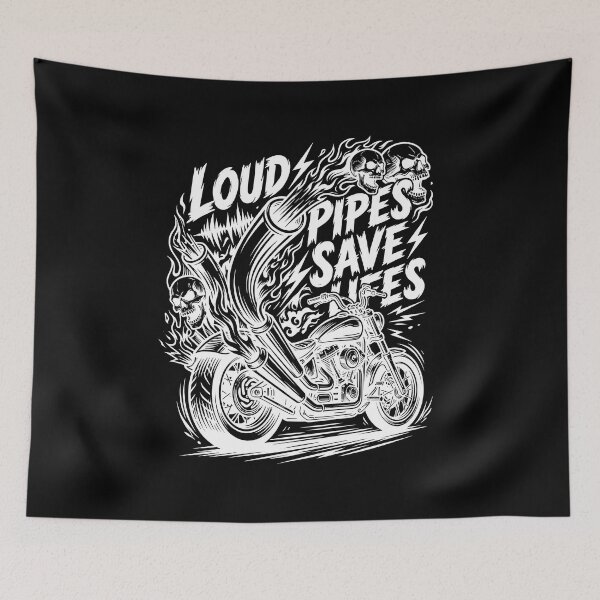 Item preview, Loud Pipes Save Lifes – Motorcycle, Biker Life, Street Riding designed and sold by enzoade.