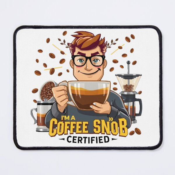 Item preview, Coffee Snob T-Shirt – Funny Coffee Lover Merchandise | Barista Gift designed and sold by Vajid Designs .