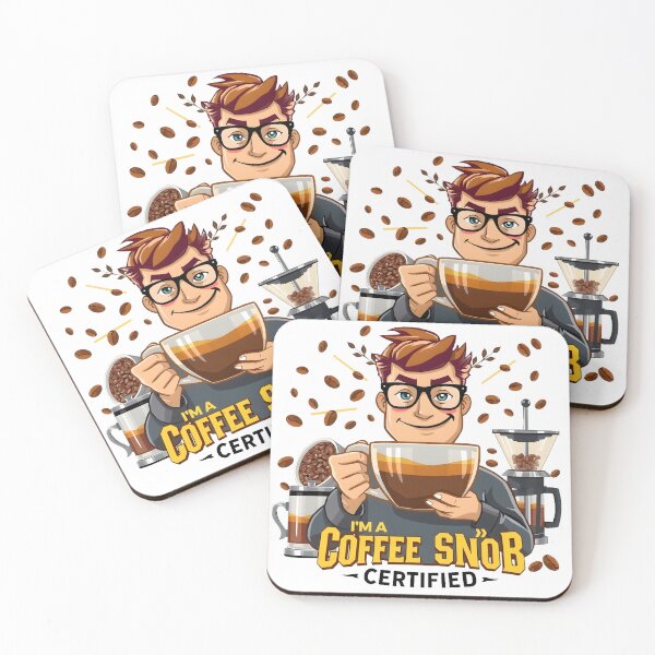 Item preview, Coffee Snob T-Shirt – Funny Coffee Lover Merchandise | Barista Gift designed and sold by Vajid Designs .