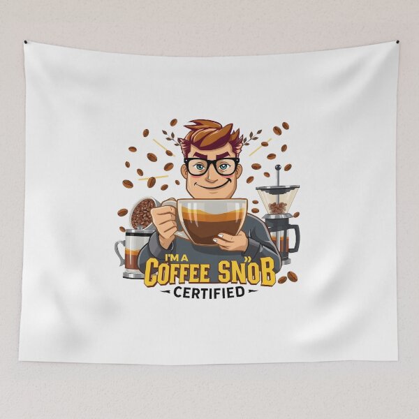 Item preview, Coffee Snob T-Shirt – Funny Coffee Lover Merchandise | Barista Gift designed and sold by Vajid Designs .