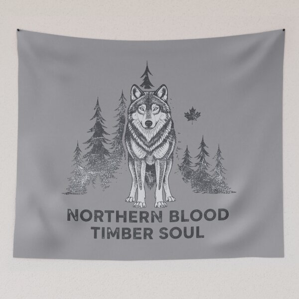 Item preview, Canadian Wolf Northern Blood Timber Soul  designed and sold by HowToCanadian.