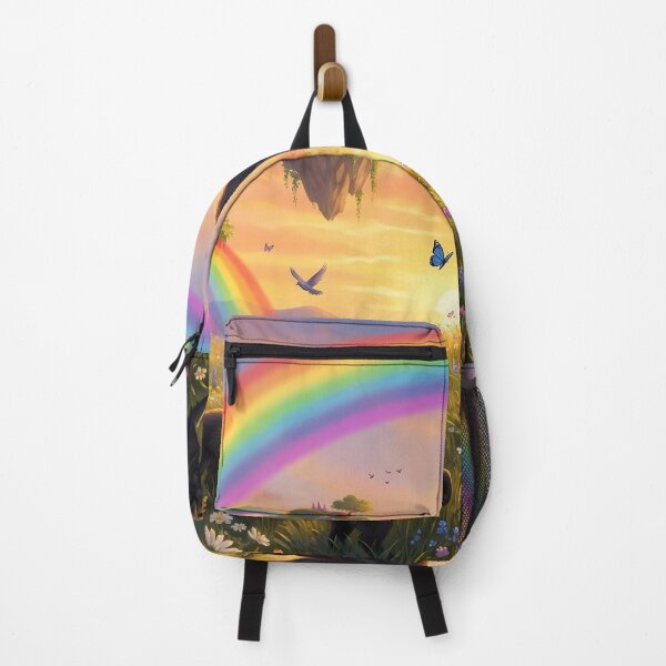 Item preview, Joyful Belgian Shepherd Groenendael Family Sunset Rainbow Paradise designed and sold by PetMemorialArt.