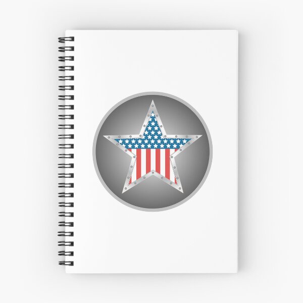 Item preview, Star with a USA flag and a metal frame graphic image designed and sold by andbeldesign.
