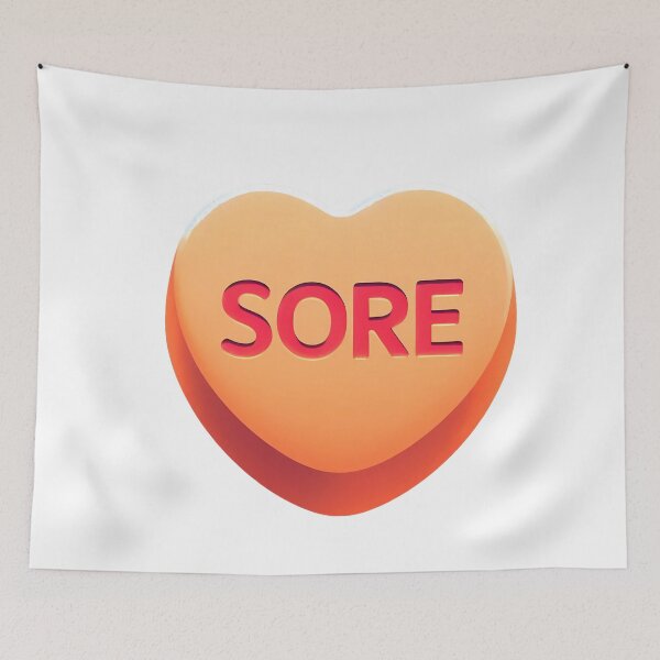 Item preview, Sore Orange 3D Heart Funny Gym Valentine Candy designed and sold by oynipshop.
