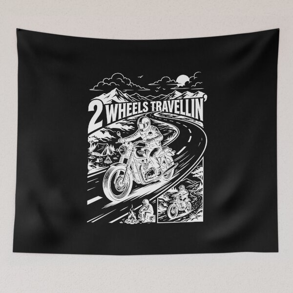 Item preview, 2 Wheels Travelling – Motorcycle Travel, Biker Life, Adventure Ride designed and sold by enzoade.