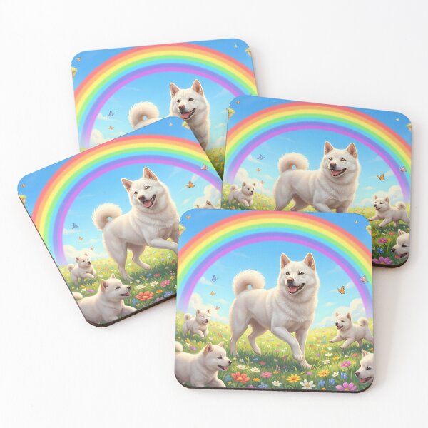 Item preview, Joyful Hokkaido Ken Family in Rainbow Paradise Flower Field designed and sold by PetMemorialArt.