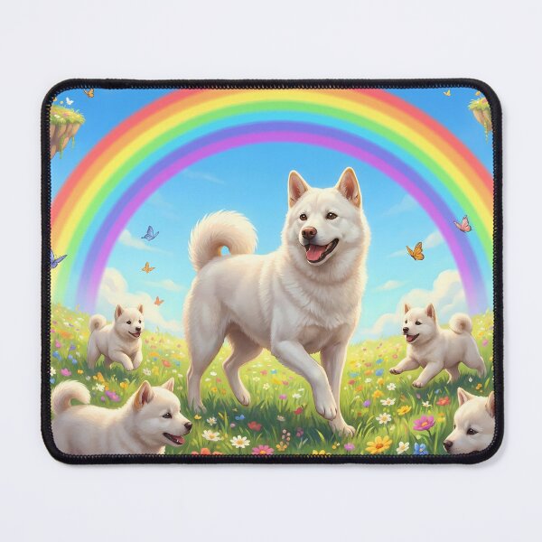 Item preview, Joyful Hokkaido Ken Family in Rainbow Paradise Flower Field designed and sold by PetMemorialArt.