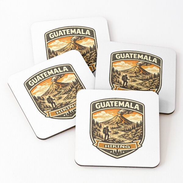 Item preview, Guatemala Hiking Trails Adventure Badge | Volcano Trekking National Park Style designed and sold by Globalcitytees.