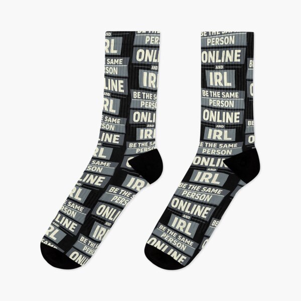 Item preview, Be The Same Person Online And IRL Funny Quote designed and sold by TeeTimeTreasure.