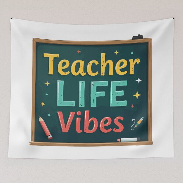 Item preview, Teacher LIFE Vibes T-Shirt  Chalkboard Style Teacher Gift Back to School Tee designed and sold by Design-Pro-21.