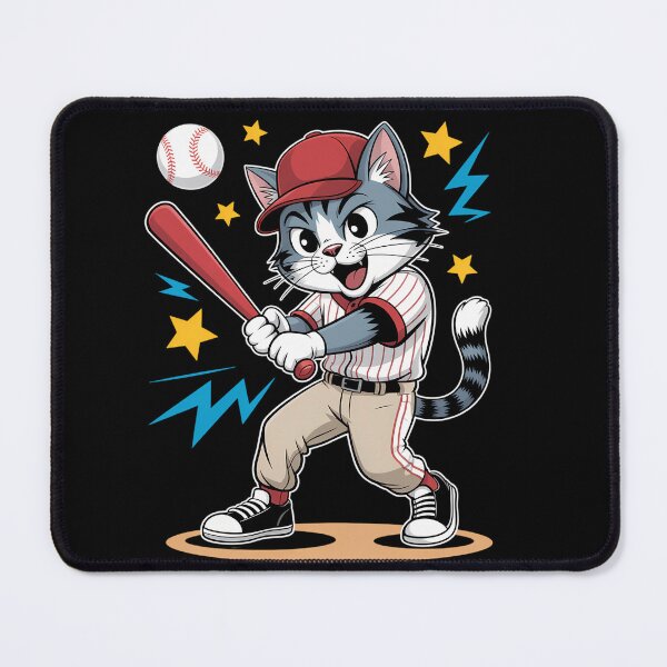 Item preview, Cat Baseball Funny Sport designed and sold by waislumekinwye.