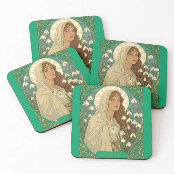 Item preview, St Brigid Art Nouveau Illustration designed and sold by taiche.