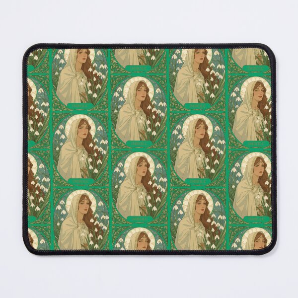 Item preview, St Brigid Art Nouveau Illustration designed and sold by taiche.
