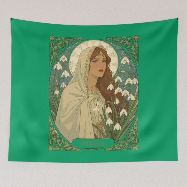 Item preview, St Brigid Art Nouveau Illustration designed and sold by taiche.