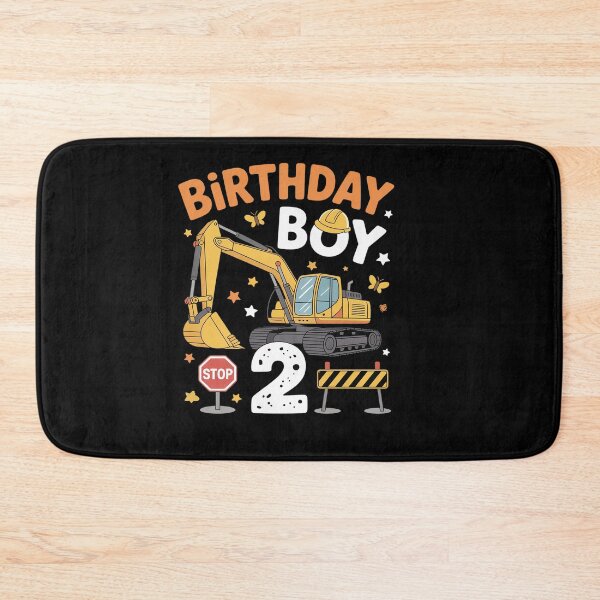 Item preview, 2nd Birthday Boy 2 Years Old Excavator Two Decorations designed and sold by catsdothingz.