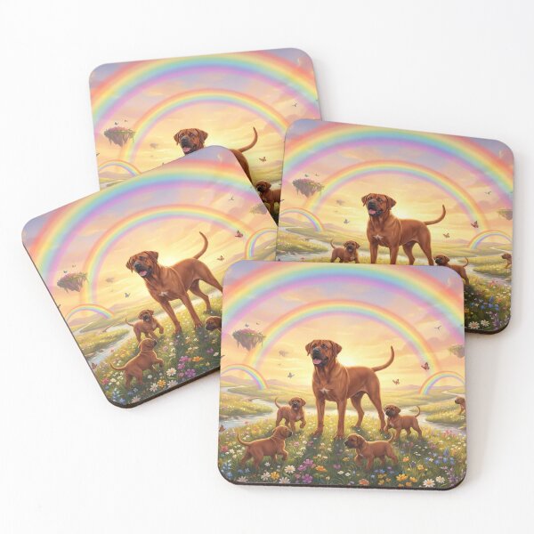 Item preview, Joyful Tosa Ken Family at Sunset Rainbow Paradise designed and sold by PetMemorialArt.