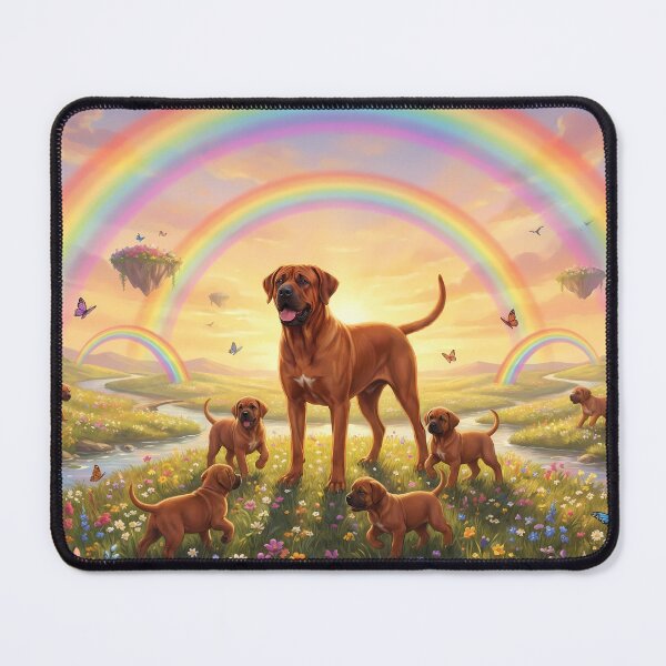 Item preview, Joyful Tosa Ken Family at Sunset Rainbow Paradise designed and sold by PetMemorialArt.