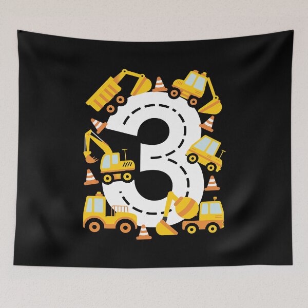 Item preview, 3  Years Birthday Boy Shirt Construction Party designed and sold by catsdothingz.