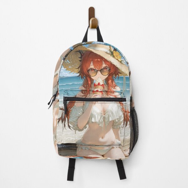 Item preview, Prelude Surtr Arknights Ice Cream Summer Beach Kawaii Anime Girl designed and sold by Tokyonomad.