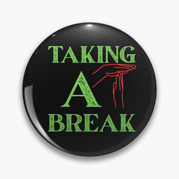 Item preview, Taking a Break Shirt – Minimal Pause Hand Office Humor Design designed and sold by AdicretorDesign.