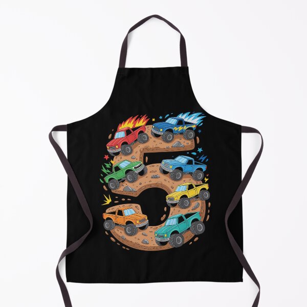Item preview, 5 Year Old Monster Truck Boy Toddler 5th Birthday Party designed and sold by catsdothingz.