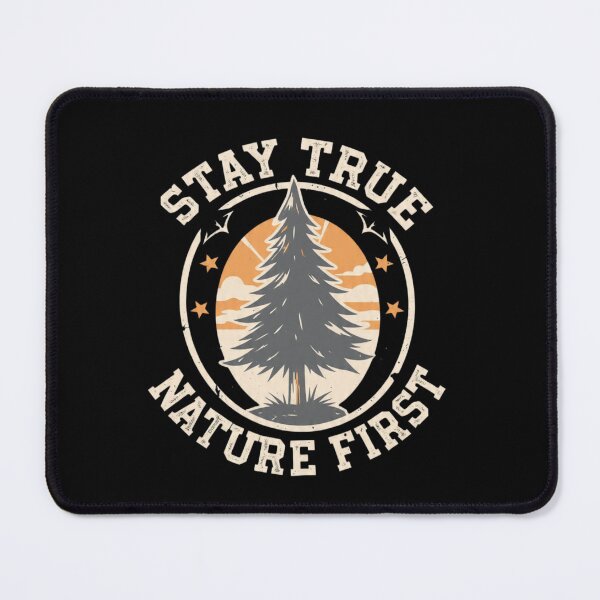 Item preview, Stay True Nature First Vintage Forest Badge | Outdoor Nature & Adventure Design designed and sold by CozyPops.