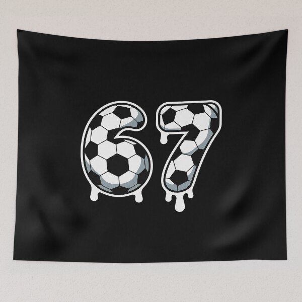 Item preview, 6 7 Soccer Ball Drip Graphic Six Seven Meme designed and sold by catsdothingz.