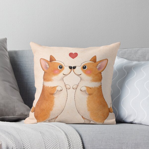 Item preview, Corgi Love – Cute Corgi Couple Valentine Illustration designed and sold by Darlin8888.