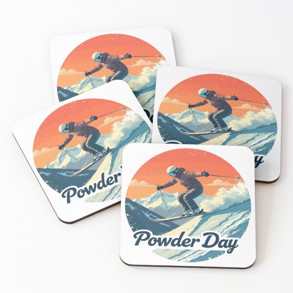 Item preview, Powder Day Ski T-Shirt  Fresh Powder Skier Mountain Adventure Tee designed and sold by Design-Pro-21.