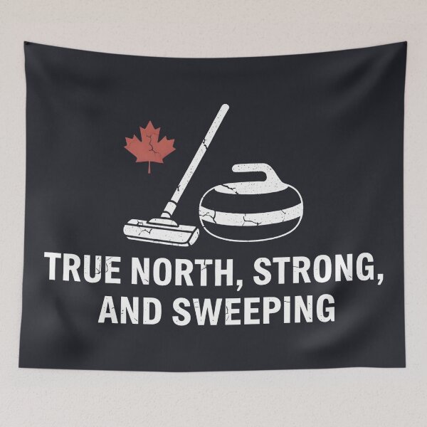 Item preview, Canada Curling True North Strong And Sweeping designed and sold by HowToCanadian.