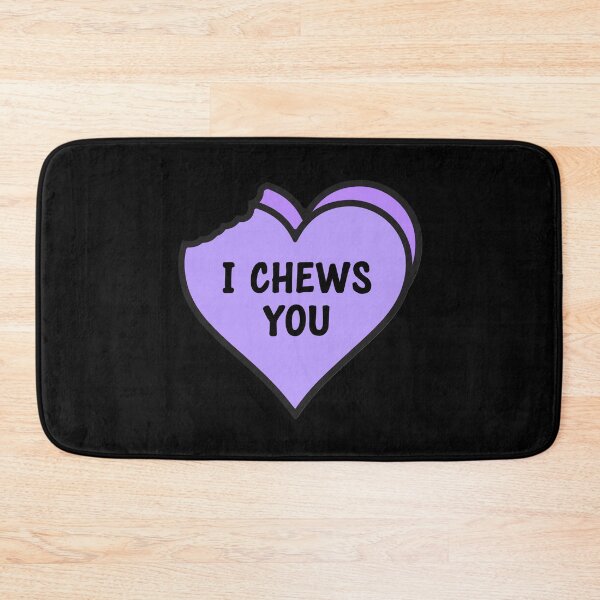 Item preview, I Chews You candy heart designed and sold by MannyShop.