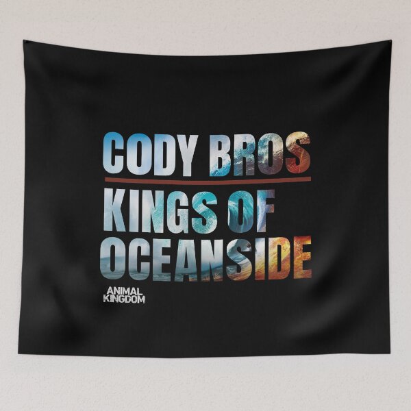 Item preview, Animal Kingdom Inspired “Cody Bros Kings of Oceanside” T-Shirt – Gritty Crime Drama Surf Aesthetic Graphic Tee designed and sold by DimensionShift.