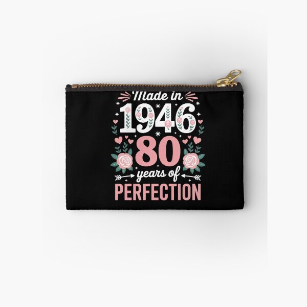 Item preview, 80 Year Old Made in 1946 Floral 80th Birthday Women T-Shirt designed and sold by catsdothingz.