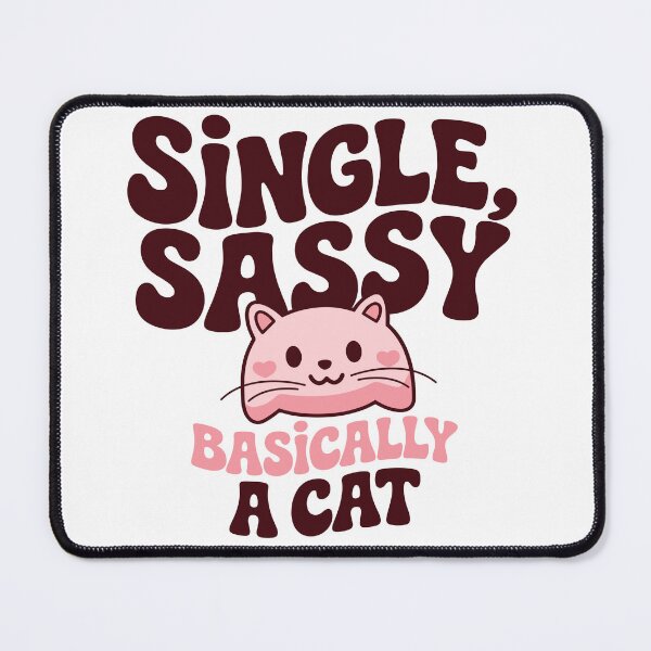 Item preview, Single Sassy Basically a Cat | Valentine Cat Shirt designed and sold by PixelGrafiks.