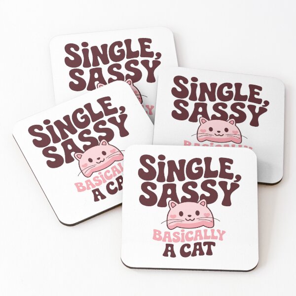Item preview, Single Sassy Basically a Cat | Valentine Cat Shirt designed and sold by PixelGrafiks.