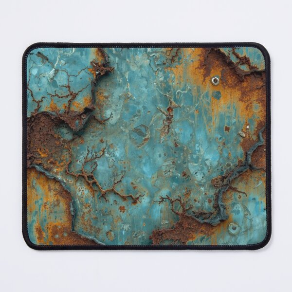 Item preview, Abstract Turquoise Patina and Copper Rust Texture designed and sold by The Rust Lab.