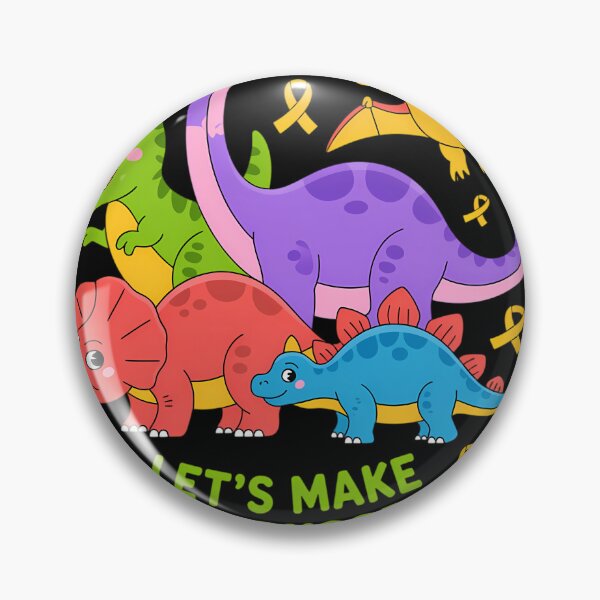 Item preview, Childhood Cancer Dinosaurs designed and sold by creatinkhavnica.