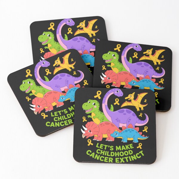 Item preview, Childhood Cancer Dinosaurs designed and sold by creatinkhavnica.