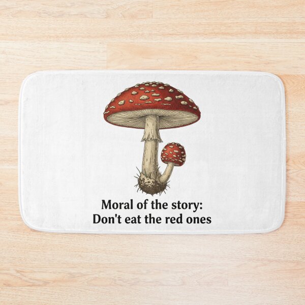 Item preview, Don't Eat The Red Ones - Vintage Mushroom Botanical Art designed and sold by NonditStudio.