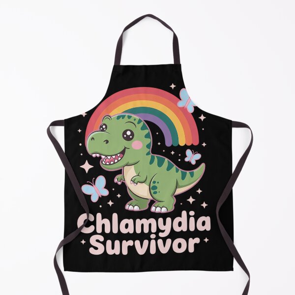 Item preview, Chlamydia Survivor Dinosaur Trex Rainbow designed and sold by creatinkhavnica.
