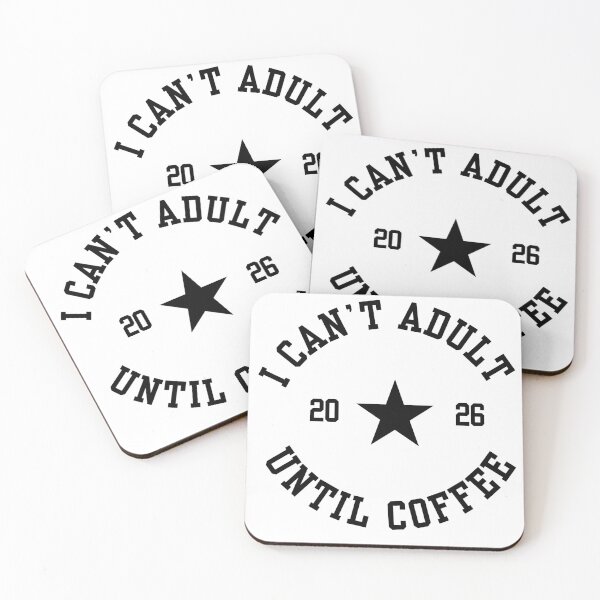Item preview, Overworked Adult Coffee Shirt – I Can’t Adult Until Coffee designed and sold by ChameraDesign.