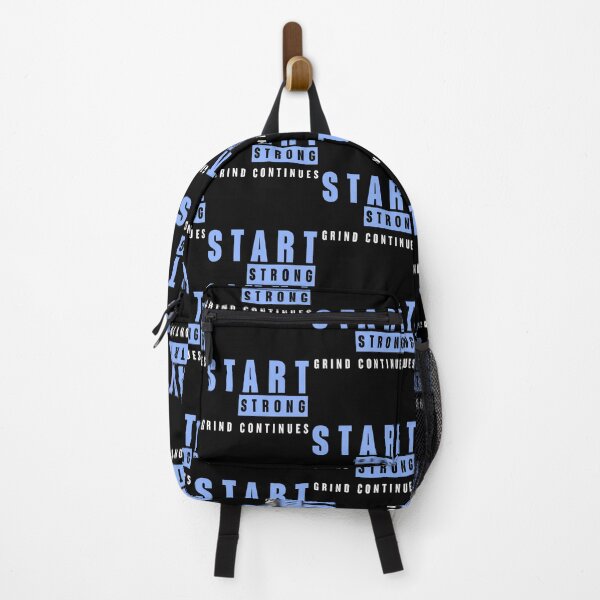 Item preview, Start Strong Grind Continues Hoodie – Motivational Gym & Streetwear Design designed and sold by Jackie2024.