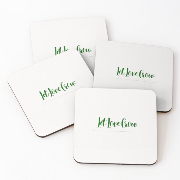 Item preview, Let Love Grow – Soft Nature Quote with Minimal Accent designed and sold by J-Nature-Vibes.