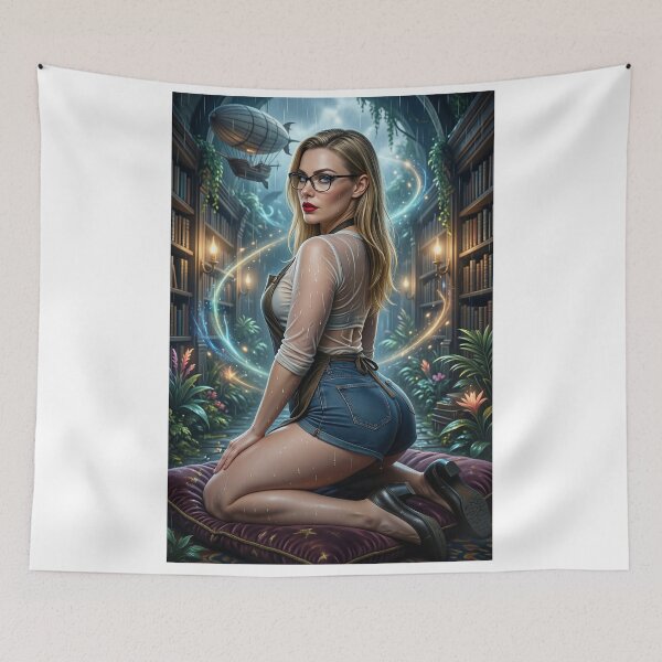 Item preview, Ilya librarian wet shirt shorts zeppelin library designed and sold by CathryneDelamort.