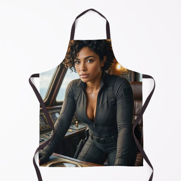 Item preview, Sarah in Black Bodysuit aboard a Zeppelin designed and sold by CathryneDelamort.
